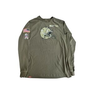 Nike Cleveland Browns Salute to Service Long Sleeve Shirt Green Men's L